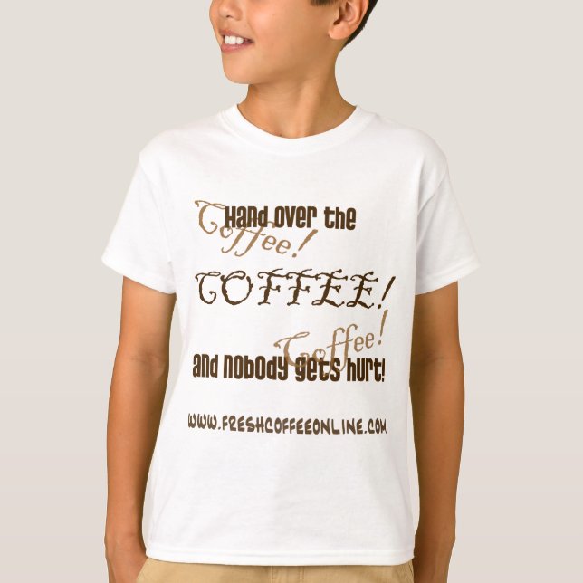 Camiseta Mão Sobre o Café (Frente)