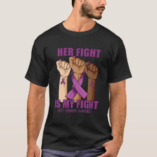 Camiseta Mão Sua Luta É Minha Luta Contra A Síndrome De Ret