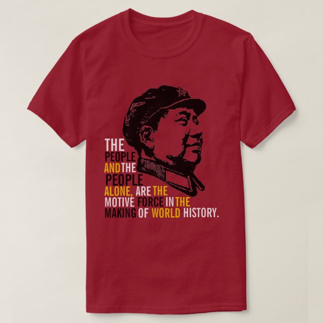 CAMISETA MAO ZEDONG (Frente do Design)