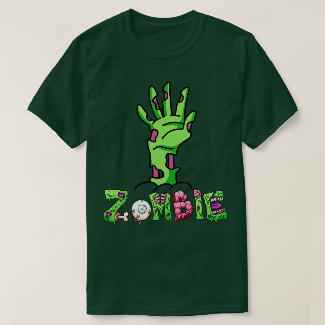 Camiseta Mão Zombie 1 (Frente do Design)