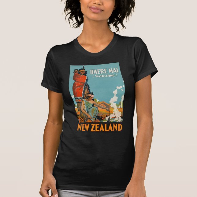 Camiseta Maori bem-vindo do MAI de Nova Zelândia Haere das (Frente)