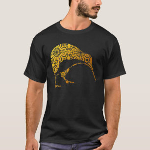 Camiseta Maori Kiwi Tribal Aboriginal Arte para Ave na Nova