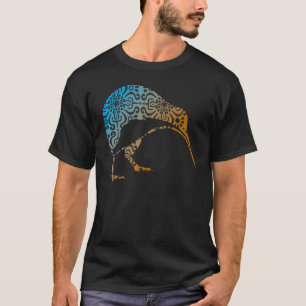 Camiseta Maori Kiwi Tribal Aboriginal Arte para Ave na Nova