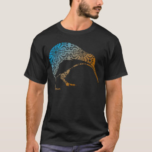 Camiseta Maori Kiwi Tribal Aboriginal Nova Zelândia Pássaro