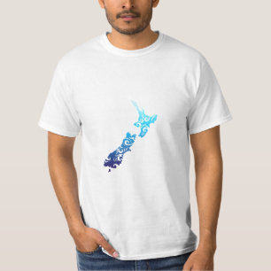Camiseta Maori Nova Zelândia Mapa da Tatuagem Tribal Ideia