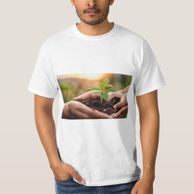 Camiseta "Mãos à Esperança: Enfermando a Natureza" (Frente)
