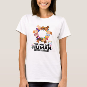 Camiseta mãos arco-íris do orgulho LGBTQ humano