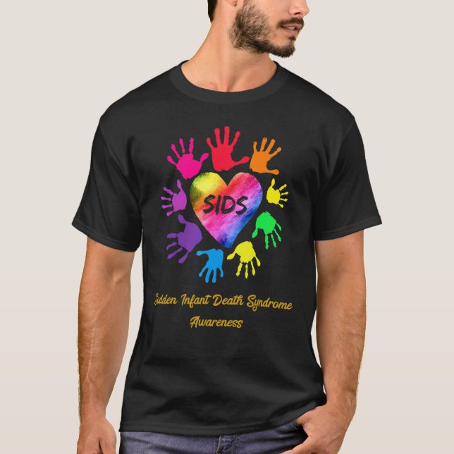 Camiseta Mãos de consciência súbitas da síndrome da morte n (Frente)