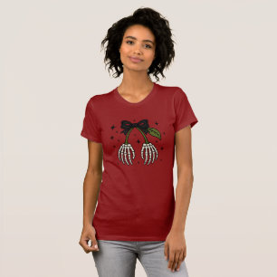 Camiseta Mãos de Esqueleto Arco Preto Halloween