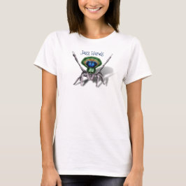 Camiseta Mãos de Jazz Engraçadas de Peacock Spider Personal