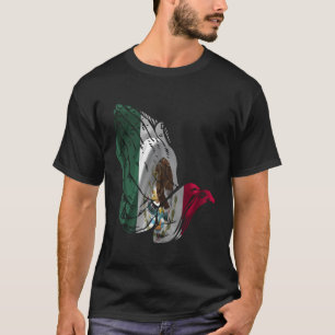 Camiseta Mãos de Oração de Bandeira do México