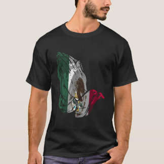 Camiseta Mãos de Oração de Bandeira do México
