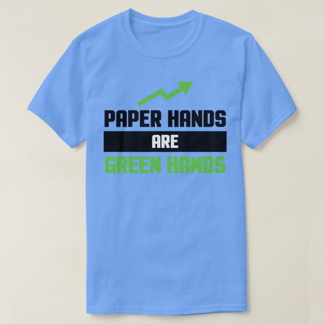 Camiseta Mãos de Papel são Mãos Verdes (Frente do Design)