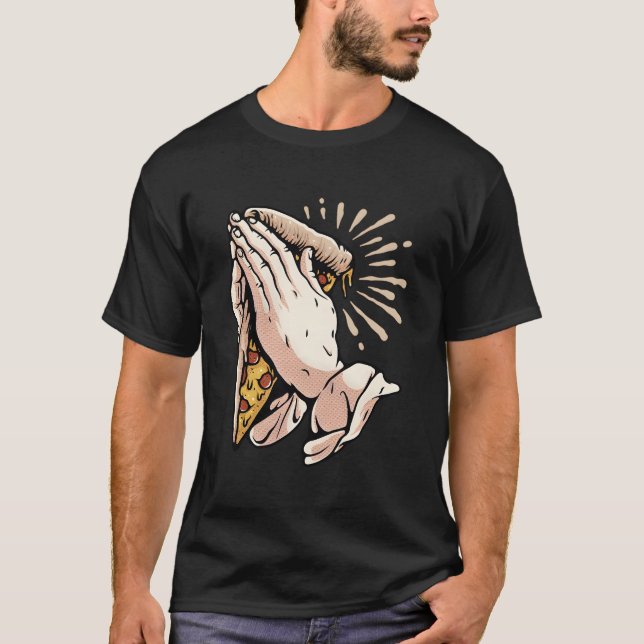 Camiseta Mãos de pizza (Frente)