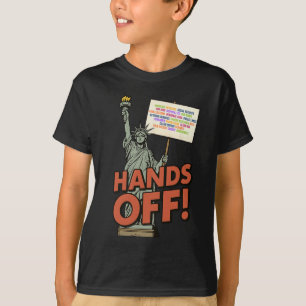 Camiseta Mãos De Protesto April 5 Anti Trump Statu De L