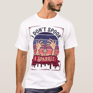 Camiseta Mãos de Zumbi Brilhantes Spook Halloween Sangue_1