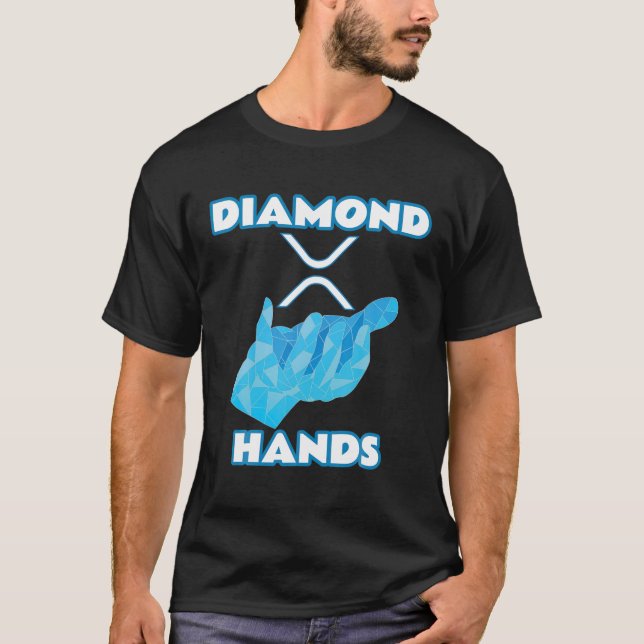 Camiseta Mãos Diamond | XRP Ripple Crypto-currency (Frente)