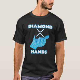 Camiseta Mãos Diamond   XRP Ripple Crypto-currency
