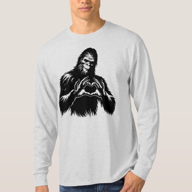 Camiseta Mãos do Coração do Pé Grande (Frente)