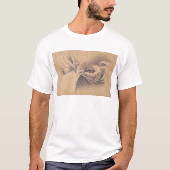 Camiseta Mãos do desenho, 1798 (Frente)