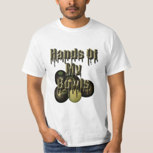 Camiseta Mãos Engraçadas Dos Meus Bolinhos De Leão,