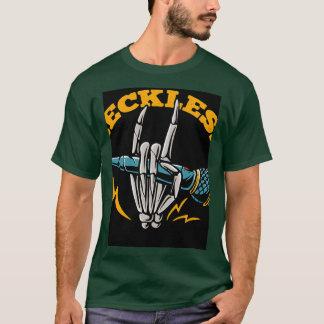 Camiseta Mãos esqueléticas segurando microfone