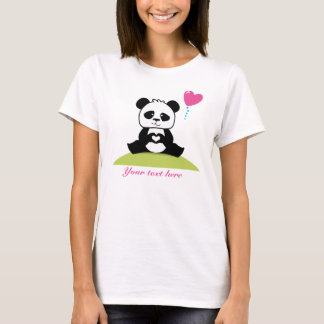 Camiseta Mãos feitas sob encomenda das pandas que mostram o