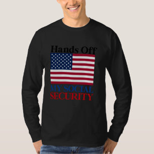 Camiseta mãos fora da minha previdência social Protesto pre