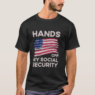 Camiseta Mãos Fora da Minha Previdência Social Protesto Res