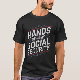 Camiseta Mãos Fora da Minha Previdência Social Protesto Vin