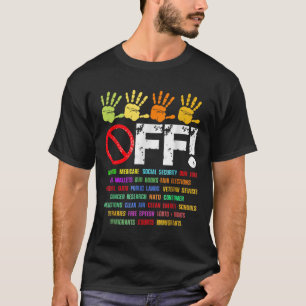 Camiseta Mãos Fora Da Minha Segurança Social E Protesto Med