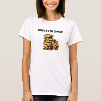 Camiseta Mãos fora de meus biscoitos