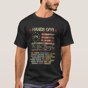 Camiseta Mãos Fora do Protesto da Previdência Resistir Salv