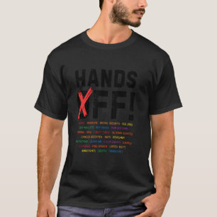 Camiseta Mãos Fora Protesto Segurança Social e Medicare Pro