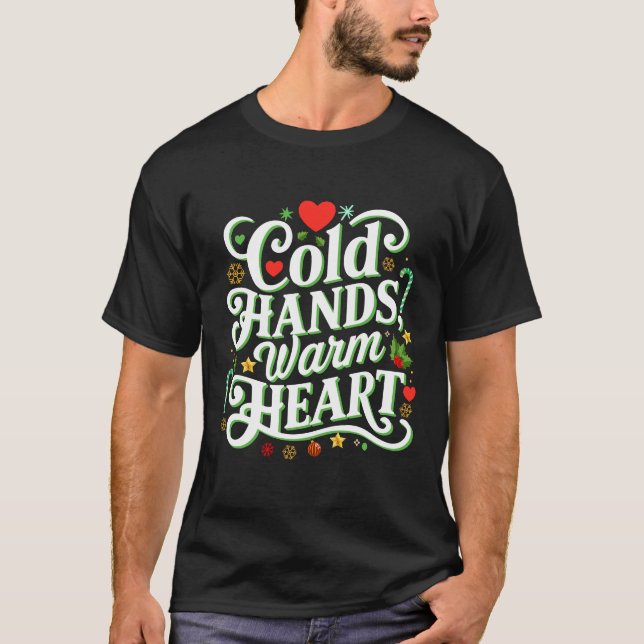 Camiseta Mãos frias, Coração quente (Frente)