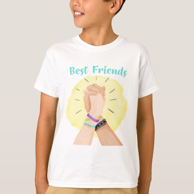 Camiseta Mãos Juntas, Melhor Amigo (Frente)