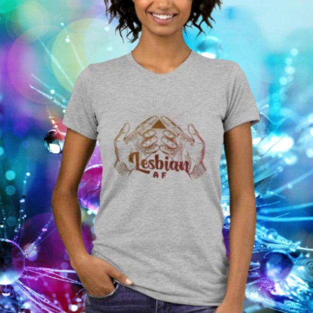 Camiseta Mãos Mágicas Lésbicas AF (Criador carregado)