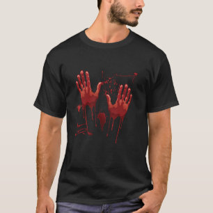 Camiseta Mãos Malditas Costume Homens Rico Vestido Assustad