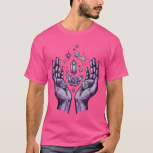 Camiseta Mãos Místicas & Cristais