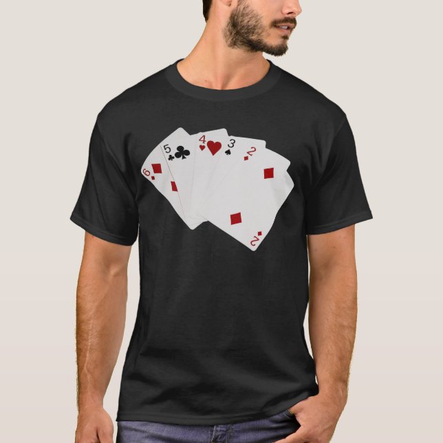 Camiseta Mãos Poker - Hetero - Seis A Duas (Frente)