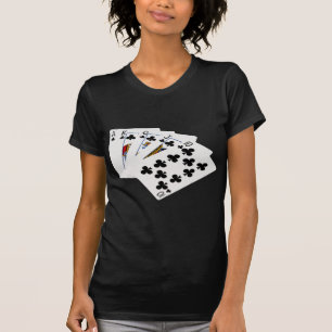 Camiseta Mãos-Poker - Royal Flush - Acessórios para Pistas