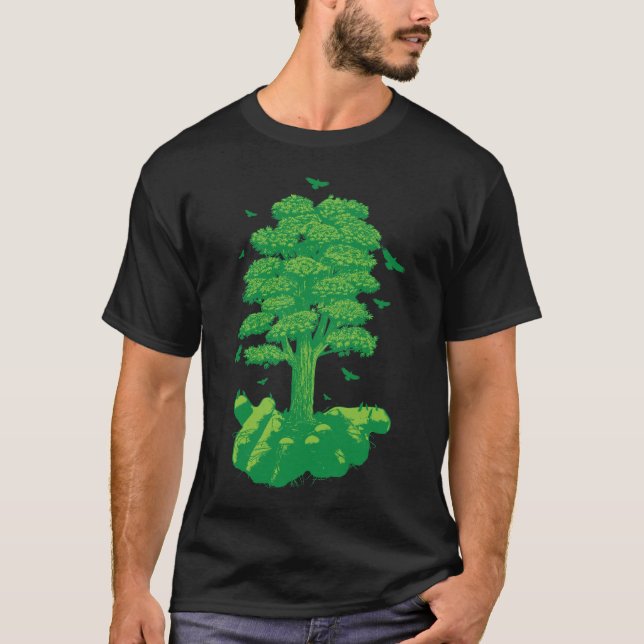 Camiseta Mãos verdes (Frente)