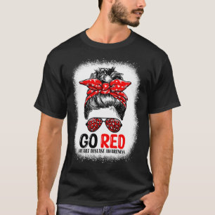 Camiseta Mãos Vermelhas No Coração Em Fevereiro Doença A