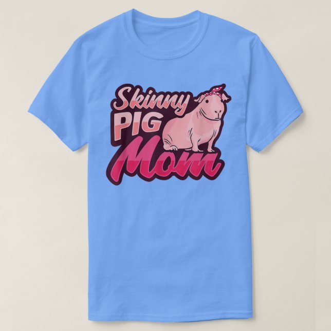 Camiseta Mãozinho de porco Mãe Bandana Design de Guiné Pig  (Frente do Design)