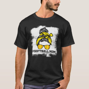 Camiseta Mãozinho Softball Mãe A Vida Sangrou O Dia Do Jo