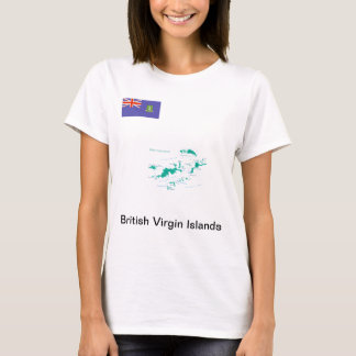 Camiseta Map/FLAG British Virgin Islands