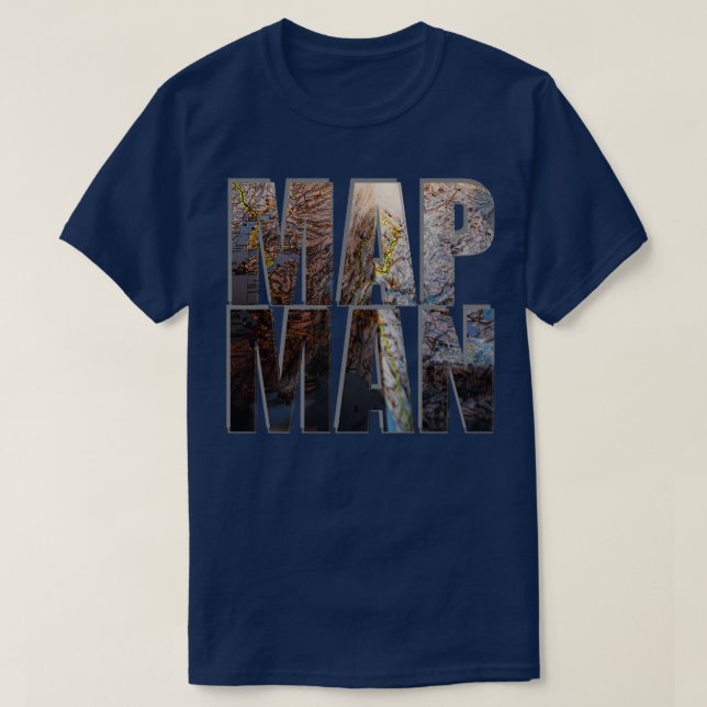 CAMISETA MAP MAN (Frente do Design)