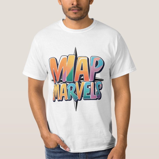 Camiseta Map Marvels" é um design de t-shirt (Frente)