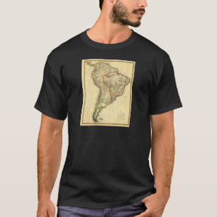 Camiseta Mapa 1817 de Ámérica do Sul