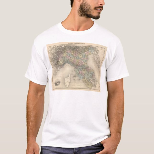 Camiseta Mapa 2 de Italia (Frente)